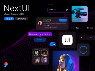 NextUI React Library - Figma Colab