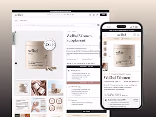 Wellbel Women Product Landing Page