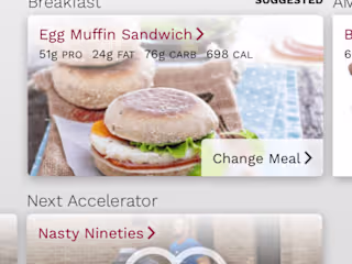 Transform fitness mobile app