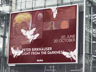 Peter Birkhäuser Exhibition Billboard 