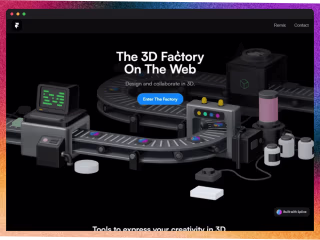 The 3D Factory: Framer Landing Page 