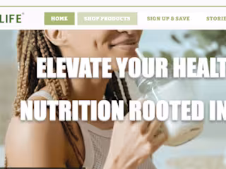 E-commerce Website Design for Nutritional Products Using Wix