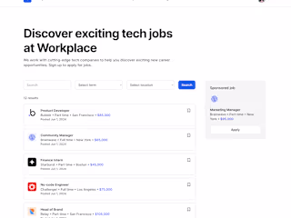 Workplace | Job Portal Demo App