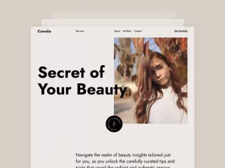 Camelia — Beauty Framer Template 