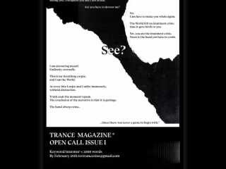Trance Magazine: Open Call Poster