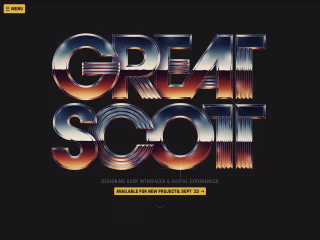 Great Scott! - Framer site