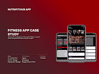 Product Design Case Study: NUTRIFITHUB APP