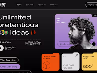 Creative agency responsive website