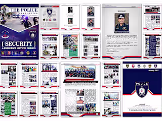 Newsletter design for a Police department