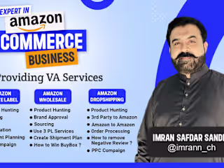 I will be your expert amazon fba virtual assistant VA
