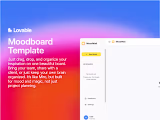 Moodwall - Collaborative Moodboard Tool Template