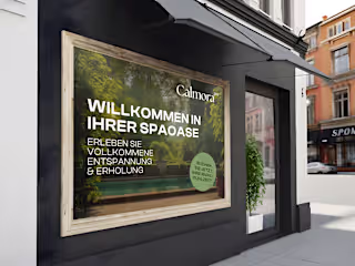 Fensterbeklebung für Calmora Spa