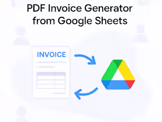 PDF Invoice Generator from Google Sheets