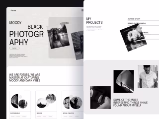 Photography Portfolio Website UI/UX 