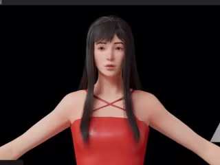 Realistic Girl 3D Character Project