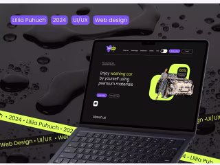 Carwash service website | UI/UX Design | 2024 