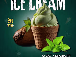 Ice-Cream Poster Design (Portrait)