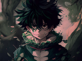 "Raging Enthusiasm: A Dabi x Midoriya Illustration"