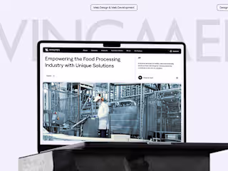Redesign for tech support company for food industry 