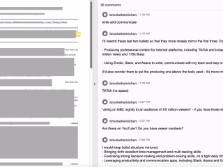 Resume Review (Adobe Acrobat or Google Docs)