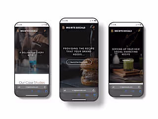 WordPress Website Design for Big Bite Socials