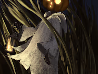 Pumpkin Guy Illustration