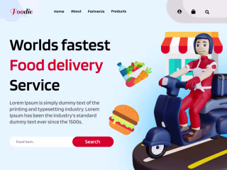 Design for a Food Delivery Service Website