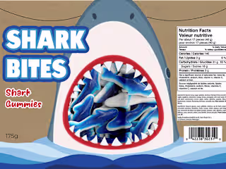 Shark Gummy Mock up brand packaging design (remodelled) :: Beha…
