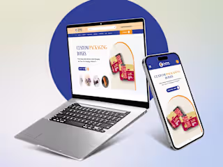 Custom Boxes Only Website UI