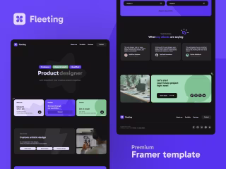 Fleeting - Framer template