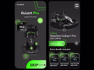 Design Gokart pro App for people to know more about Gokart pro
