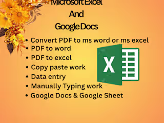 PDF to Microsoft Excel, Word, Google Docs, Google Sheets