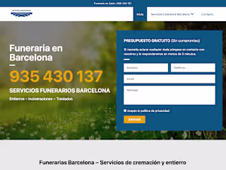 Interfunerarias Landing Pages