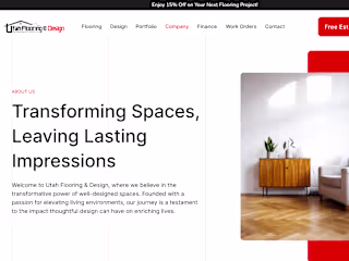 Webflow CMS Development for Utah flooring.