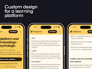 Frequencii | Design for a learning platform