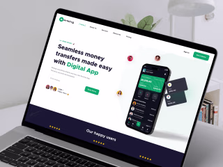 Banking Application Landing Page