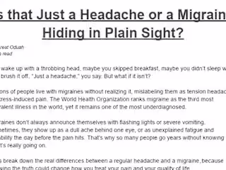 Understanding Headaches vs. Migraines