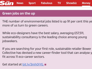DATA JOURNALISM: Environmental Career Finder 