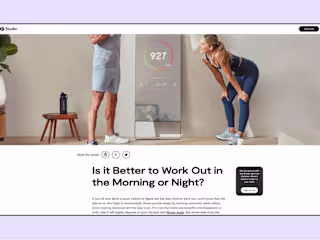 Lululemon Studio - Webflow Blog Development