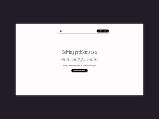 Minimalist Generalist - Anthony S. Mendes