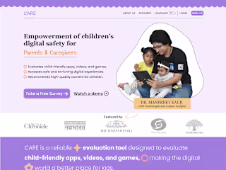 Engaging Landing Page for the Children's Digital Safety Web App