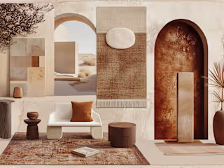 3D Moodboard Rendering and Design Visualization