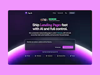 Landing Page Redesign for PageAI
