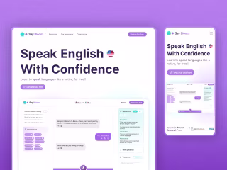 Saybloom - Website design + Framer Development