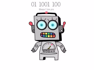 Robot logo for a toy company