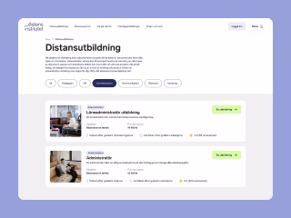 Redesign of a online course platform