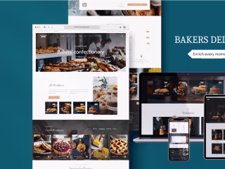 Web designing of a bakery