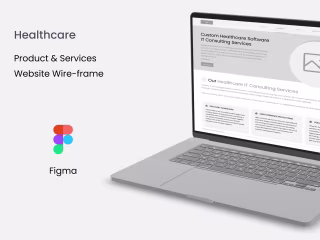 Health Care - Products & Services / Website Wireframe 