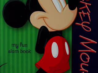 Slam Book Design For Children : Disney Mickey Mouse