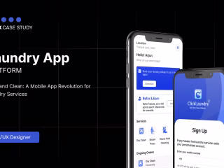Laundry App Case study on Behance